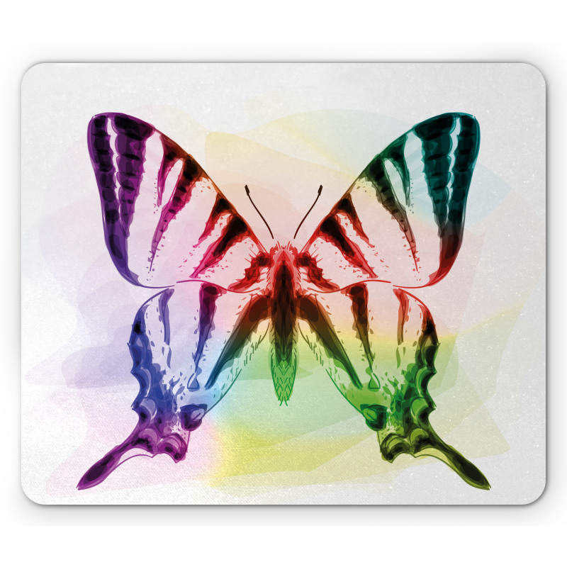 Butterfly Rainbow Mouse Pad