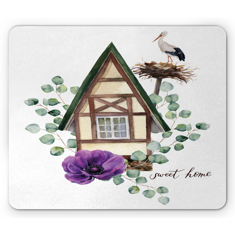 Watercolor Home Mouse Pad