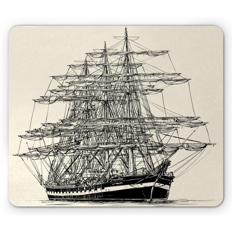 Sail Boat Vintage Mouse Pad