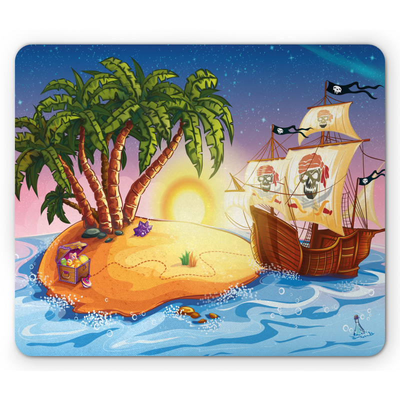 Exotic Sea Island Mouse Pad