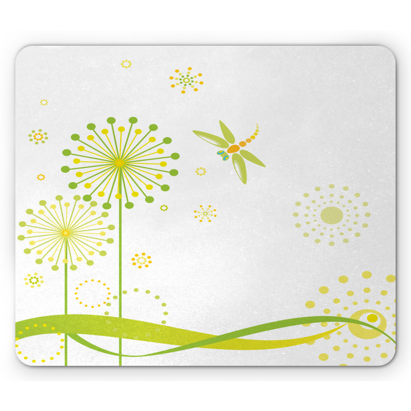 Spring Dandelion Art Mouse Pad
