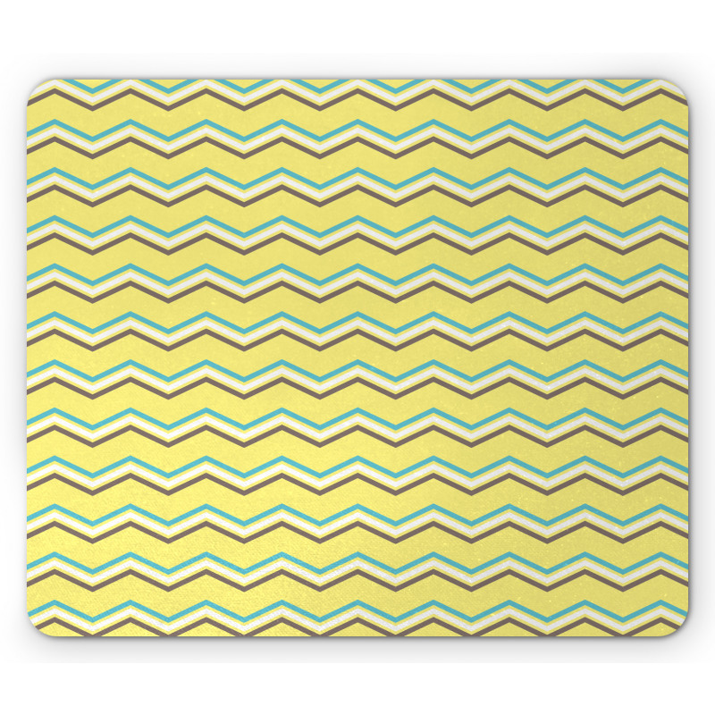 Retro Zigzag Mouse Pad