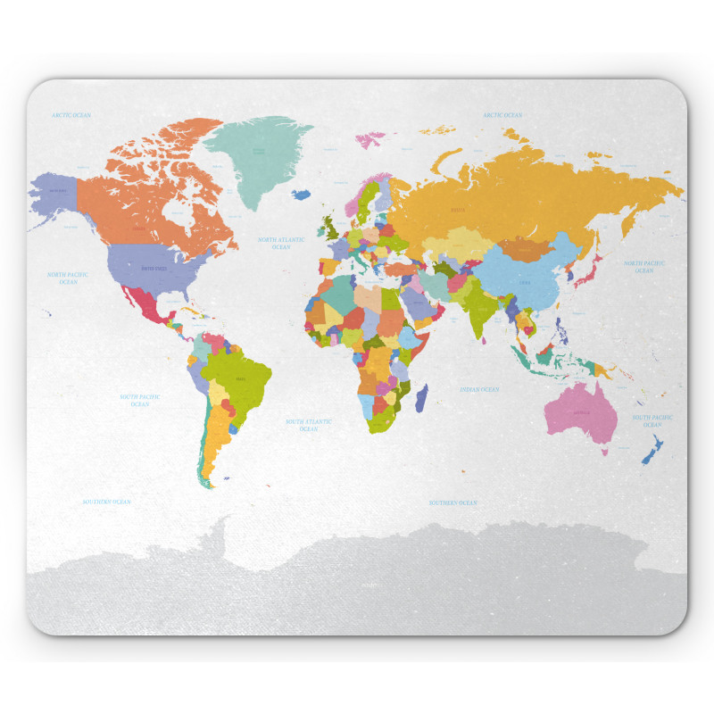 Detailed Political Colorful Mouse Pad