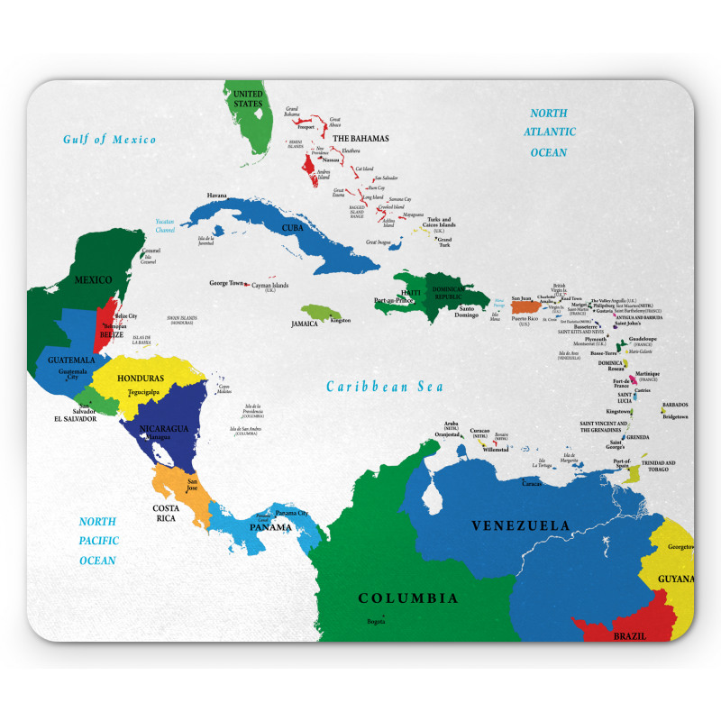 Central America Islands Mouse Pad