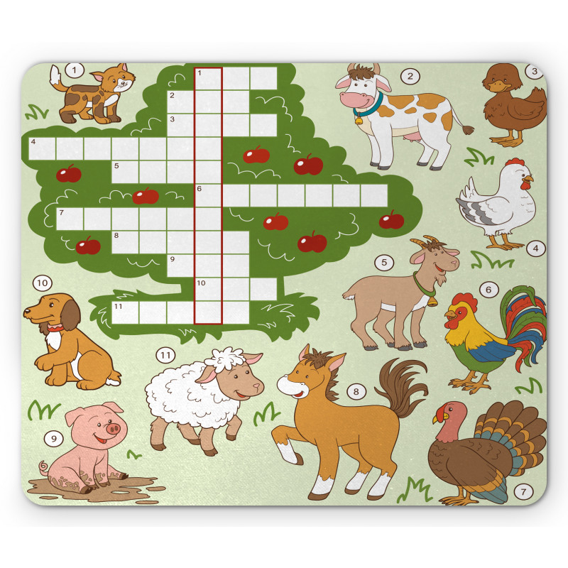 Farm Animals Mouse Pad