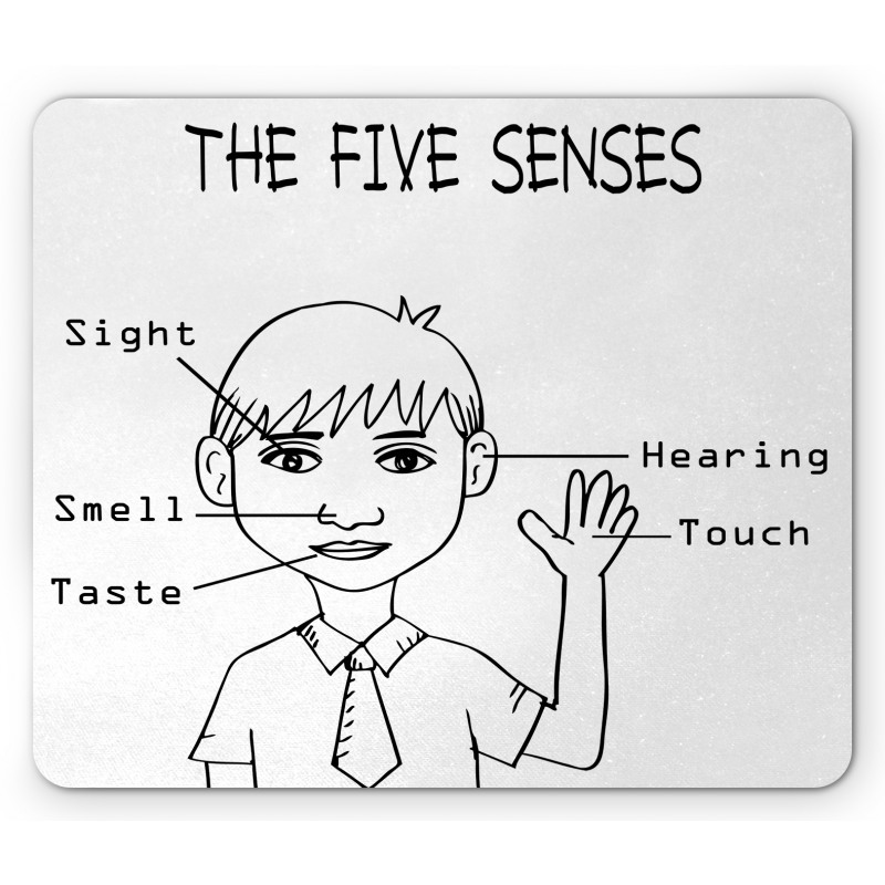 5 Senses on Boy Mouse Pad