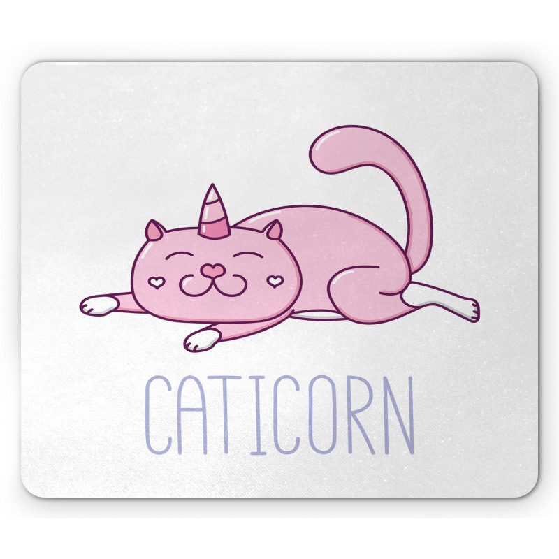 Pink Funny Mascot Mouse Pad