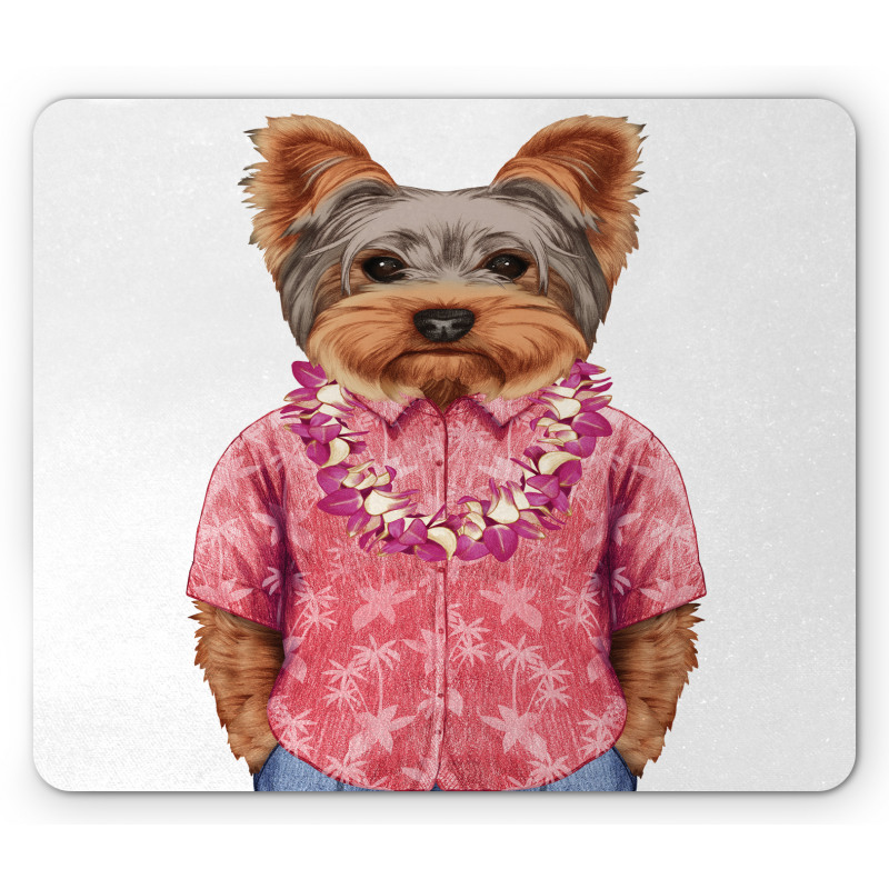 Dog in Humanoid Form Mouse Pad