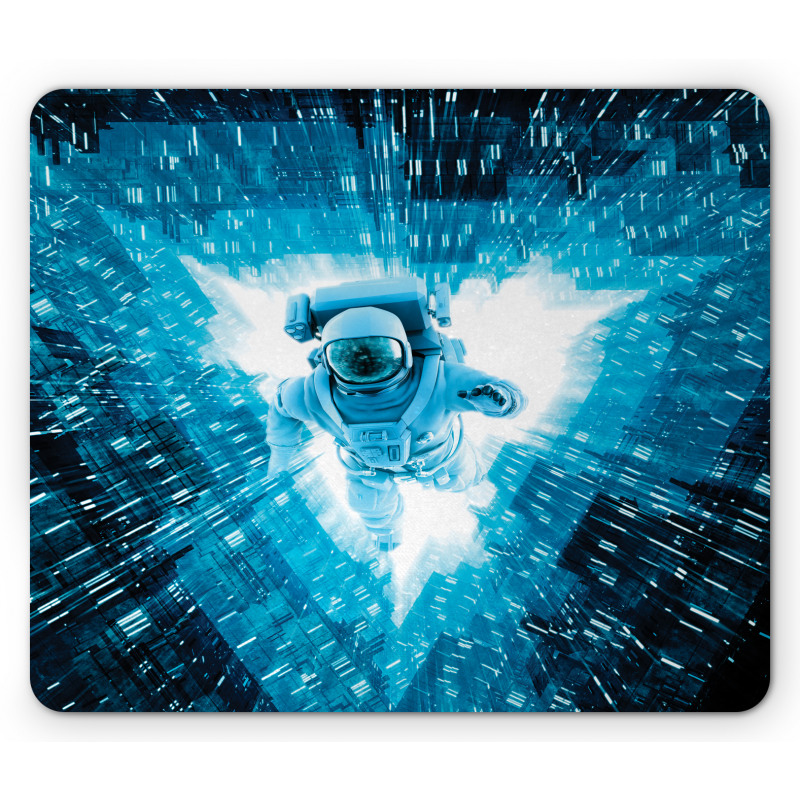 Space Man Diving Mouse Pad