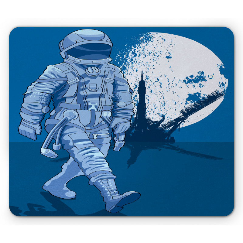 Walking on the Moon Mouse Pad