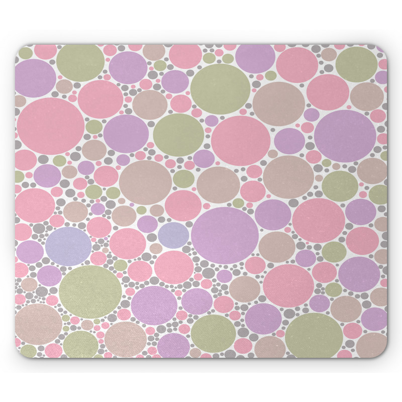 Geometric Polka Dots Mouse Pad