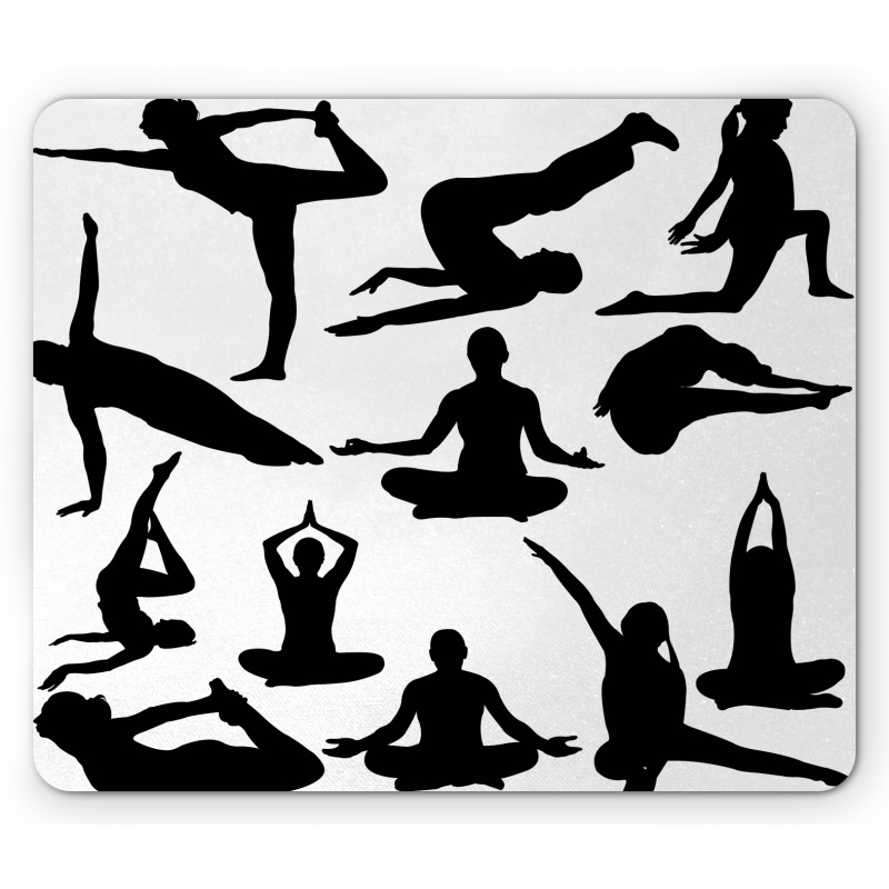 Yoga Postures Body Mouse Pad