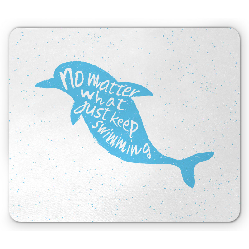 Hand Drawn Sea Mammal Mouse Pad