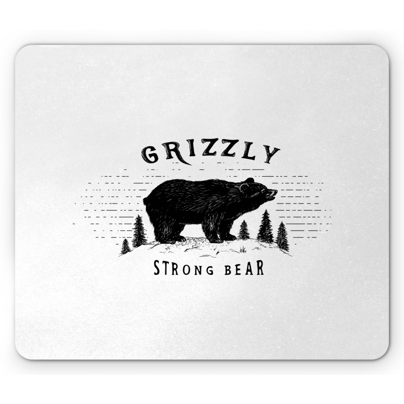 Strong Wild Animal Forest Mouse Pad