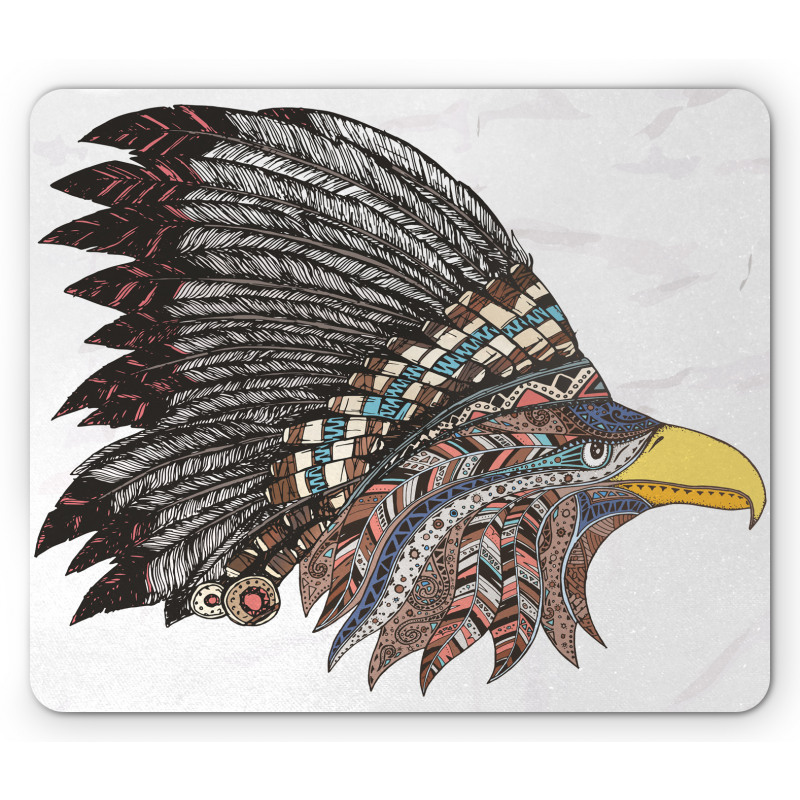 Tribal Feathered Hippie Mouse Pad