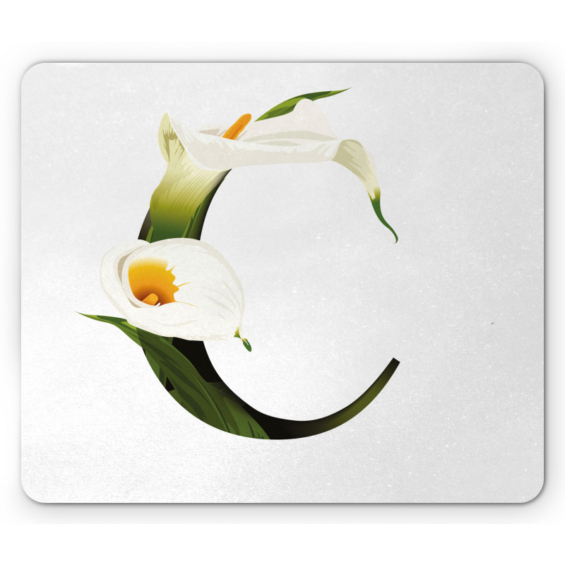 Calla Lilly Flower Mouse Pad