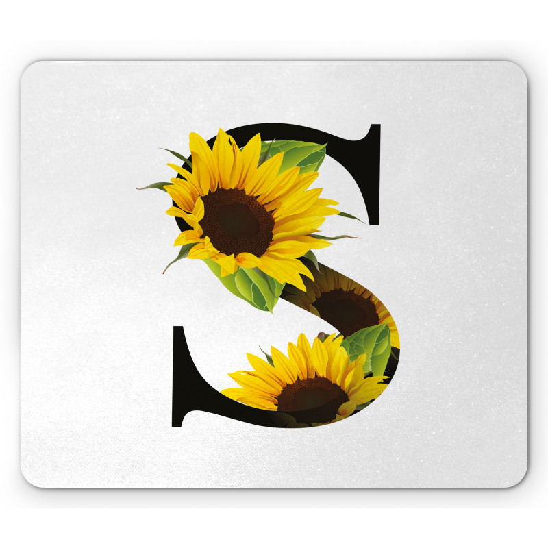 Sunflower Art Design Mouse Pad