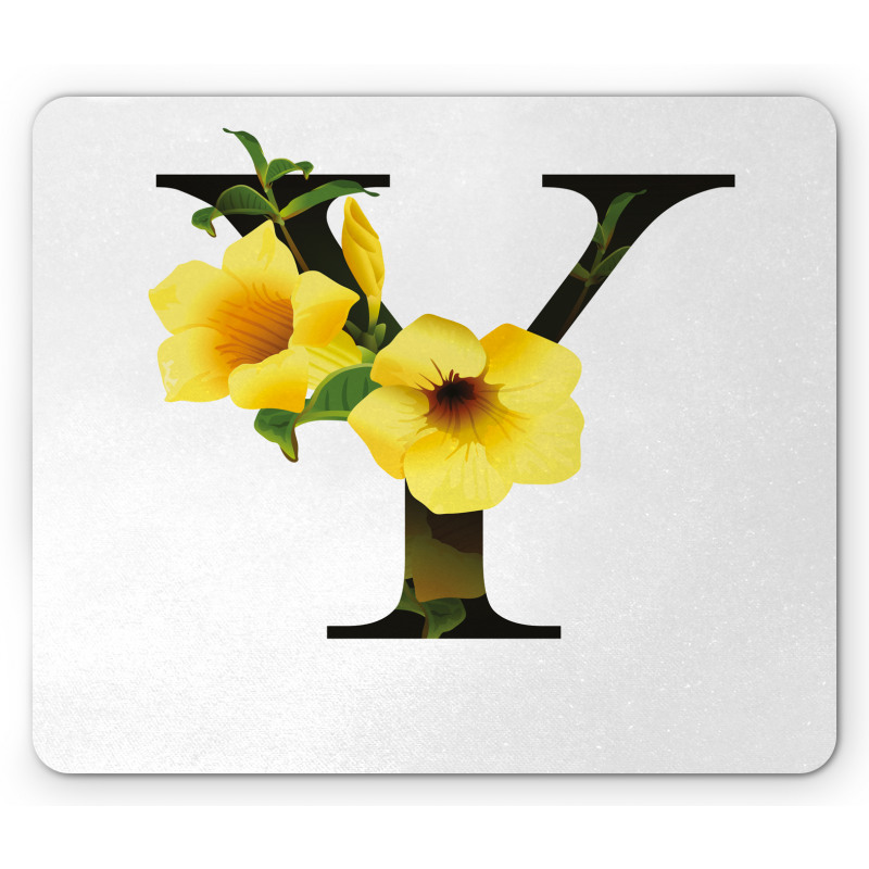 Yellow Bells Capital Y Mouse Pad