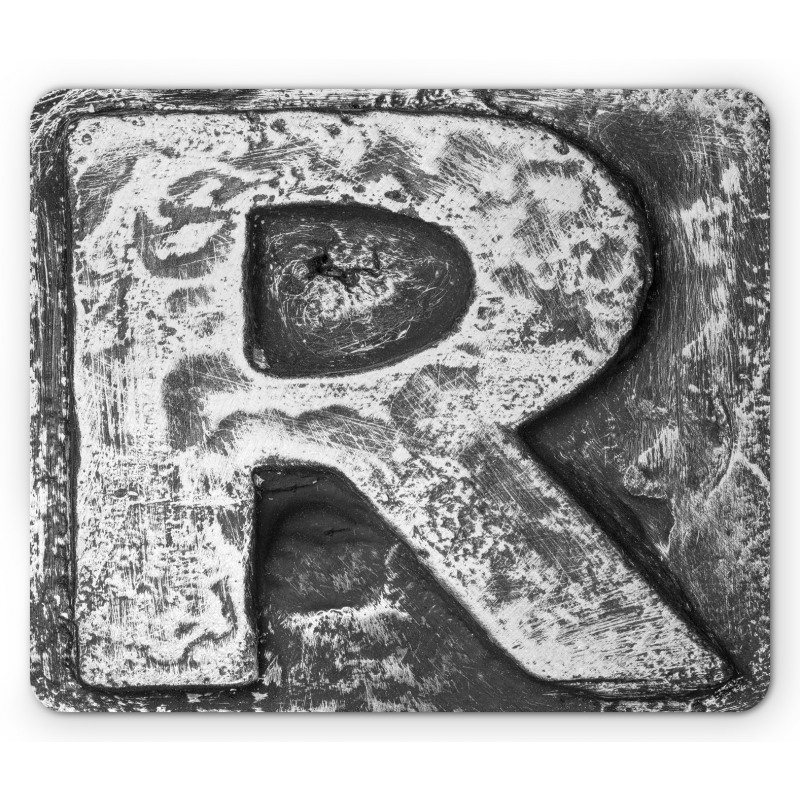 Iron Tones Uppercase R Mouse Pad