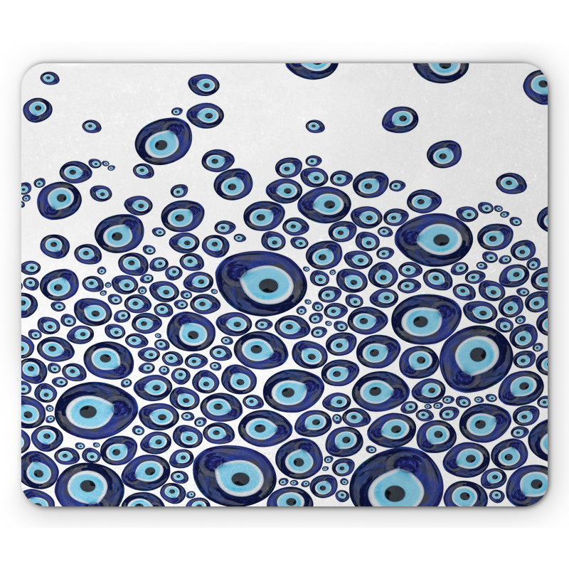 Blue Beads Luck Mouse Pad