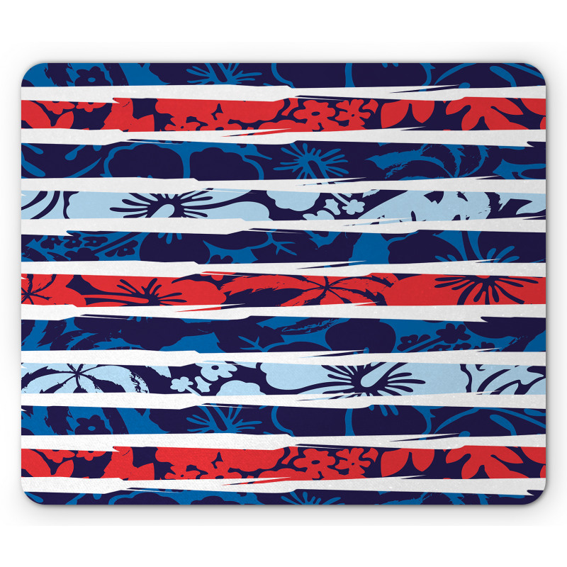 Tropical Hibiscus Beach Mouse Pad