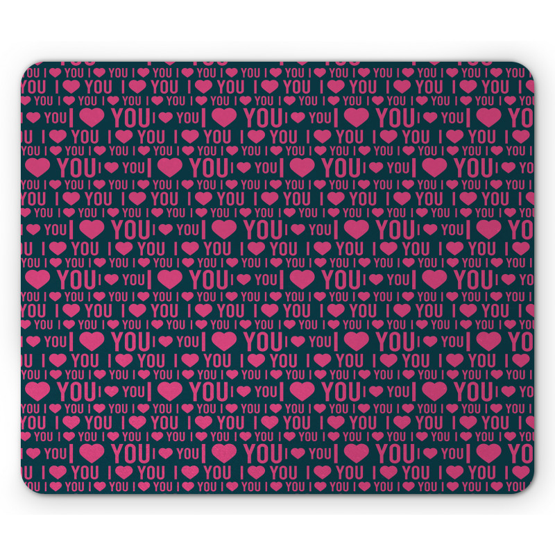Romance Pattern Heart Mouse Pad