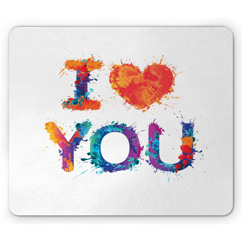 Watercolor Phrase Mouse Pad