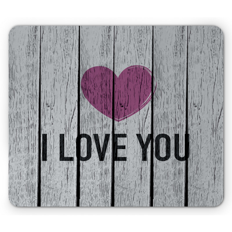 Words on Wood Planks Mouse Pad