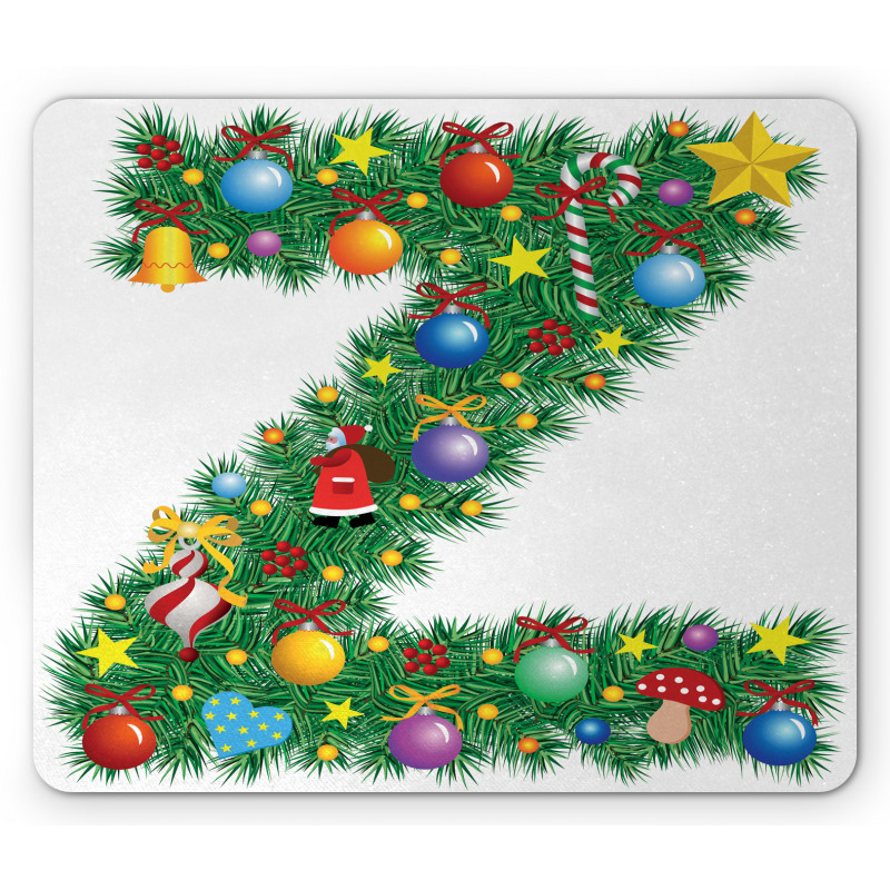 Traditional Font Xmas Mouse Pad