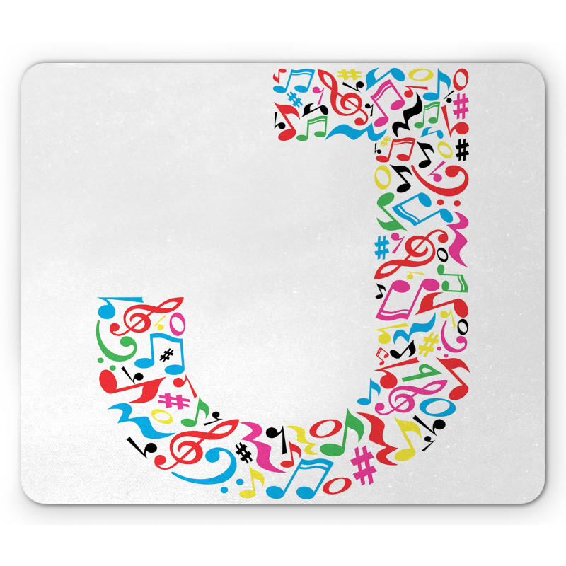 J Typography Mouse Pad