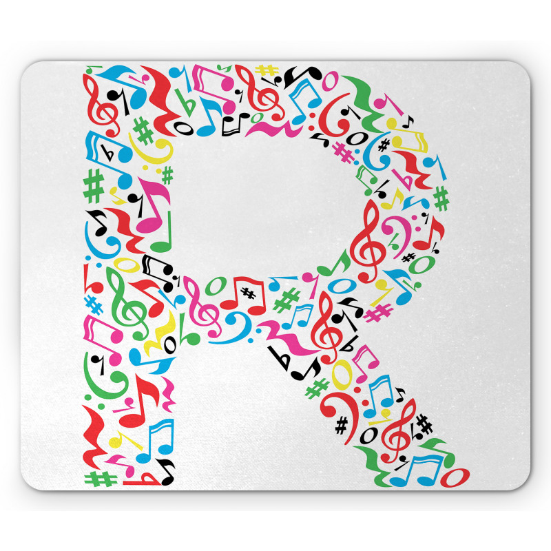 Cool and Musical Font Mouse Pad