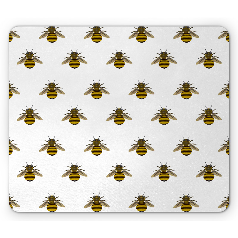 Honey Maker Insect Pattern Mouse Pad