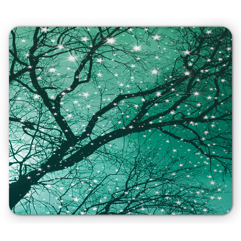 Stars Bare Branches Mouse Pad