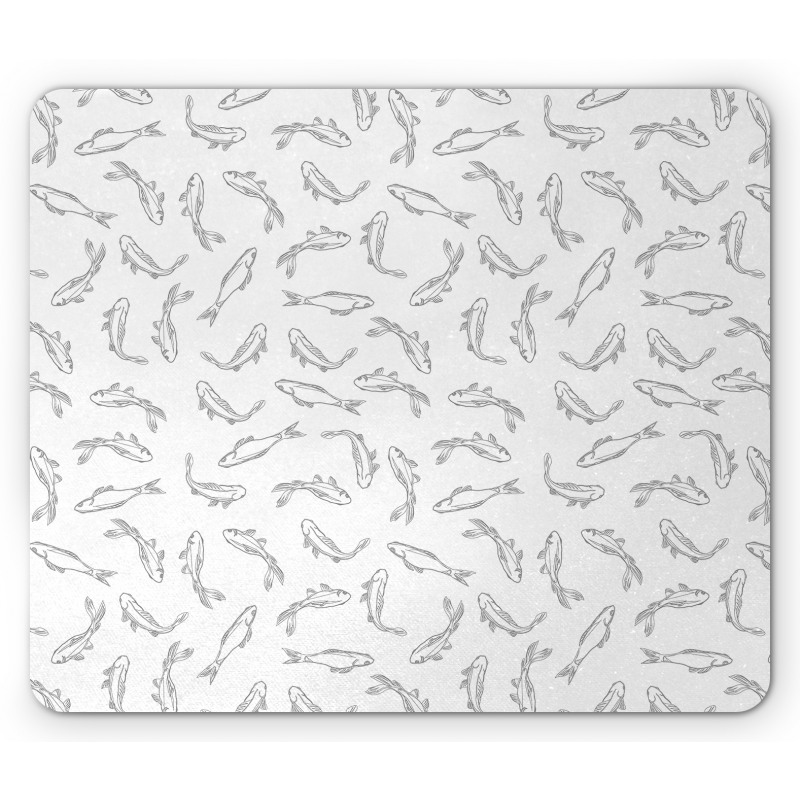 Marine Theme Fishes Mouse Pad