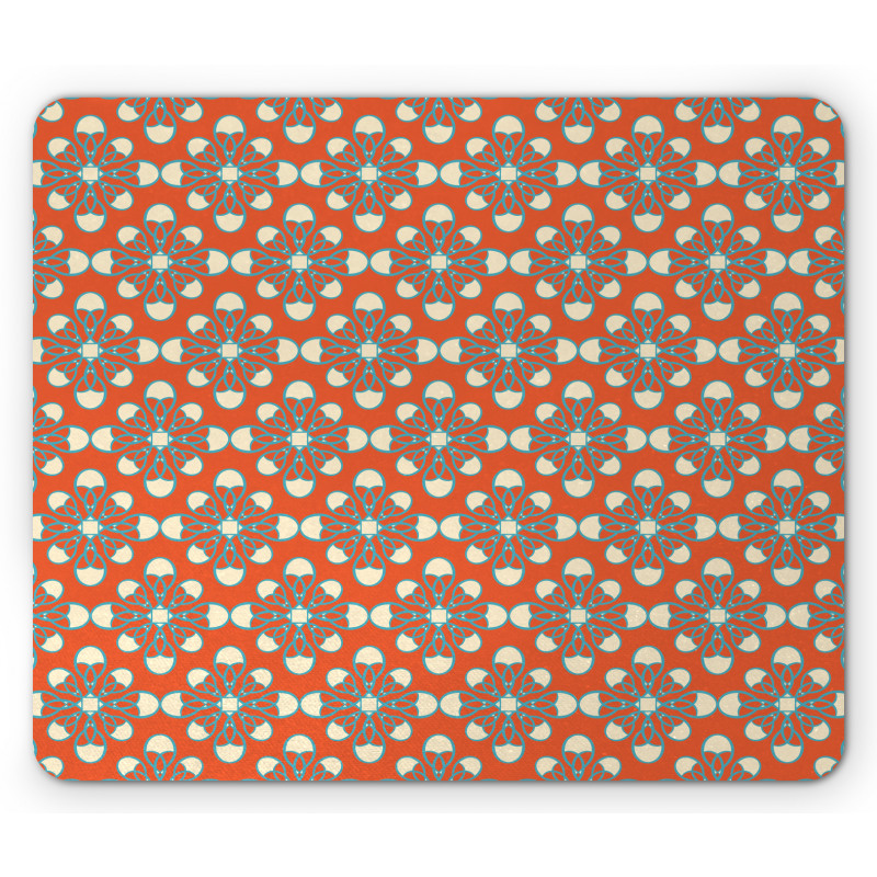 Squares with Dots Mouse Pad