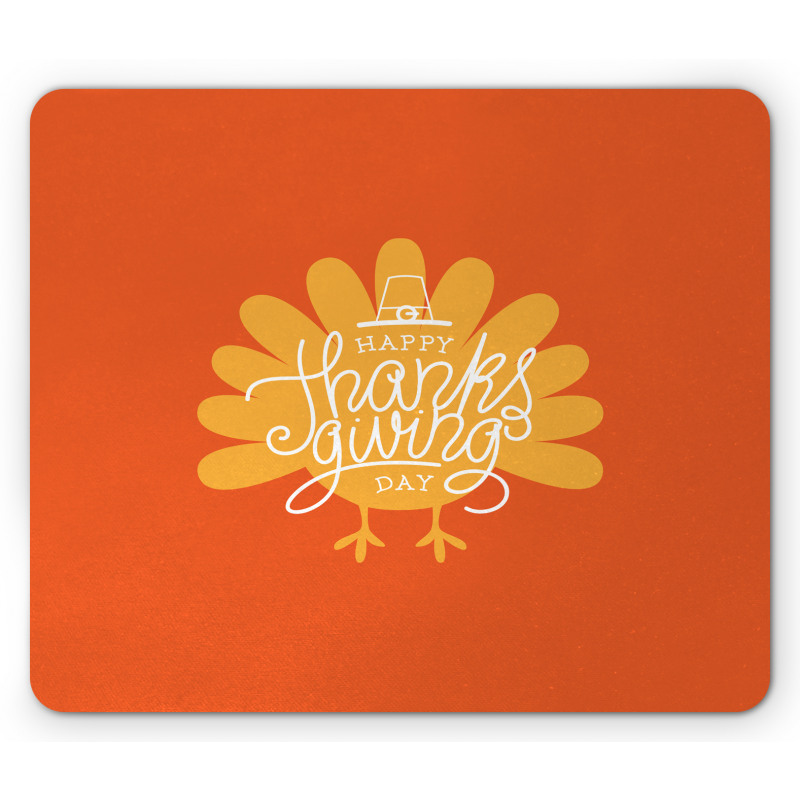 Poultry Silhouette Fall Mouse Pad