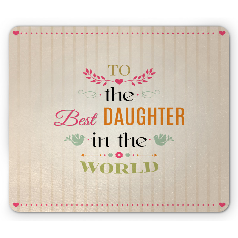 Love Themed Words Mouse Pad