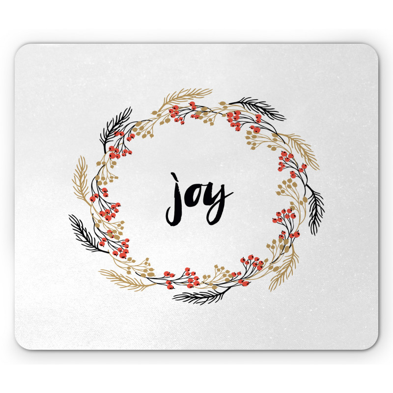 Wreaths Vintage Design Mouse Pad