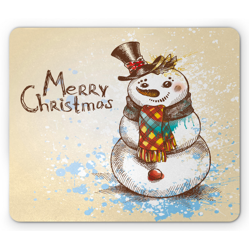 Xmas Sketch Mouse Pad