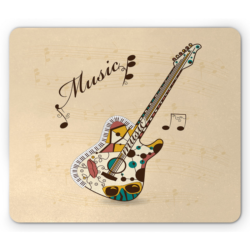 Abstract Funk Instrument Mouse Pad