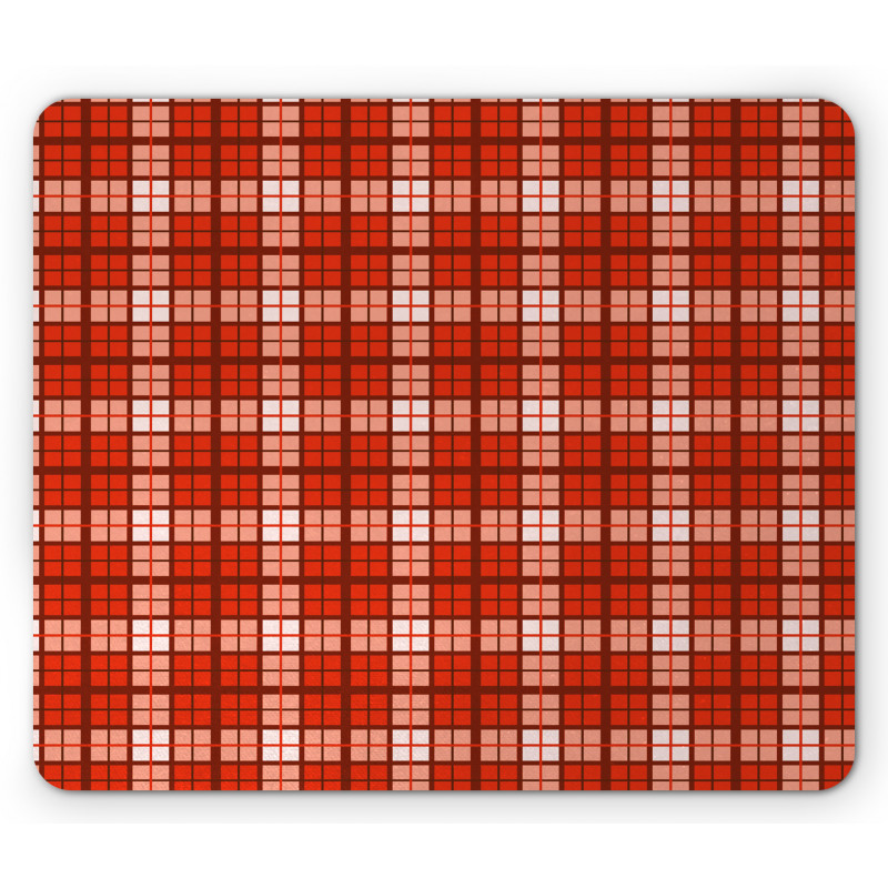 Vintage Tartan Motif Mouse Pad