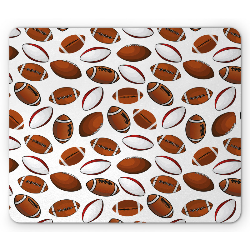 Rugby Balls Mouse Pad