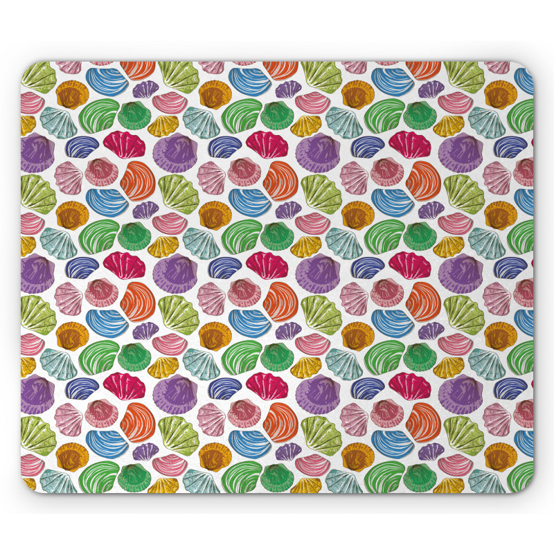 Colorful Aqua Motif Mouse Pad