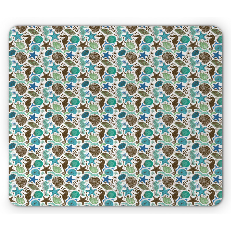 Abstract Maritime Mouse Pad