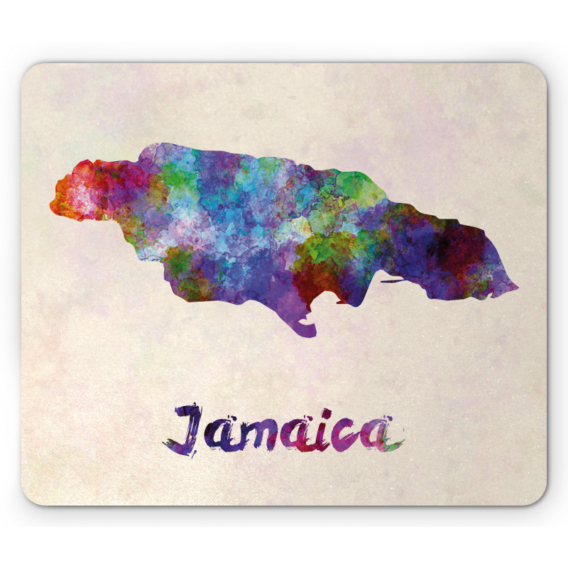 Abstract Country Map Mouse Pad