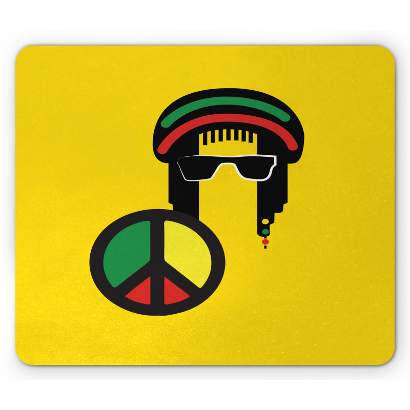 Conceptual Reggae Man Mouse Pad