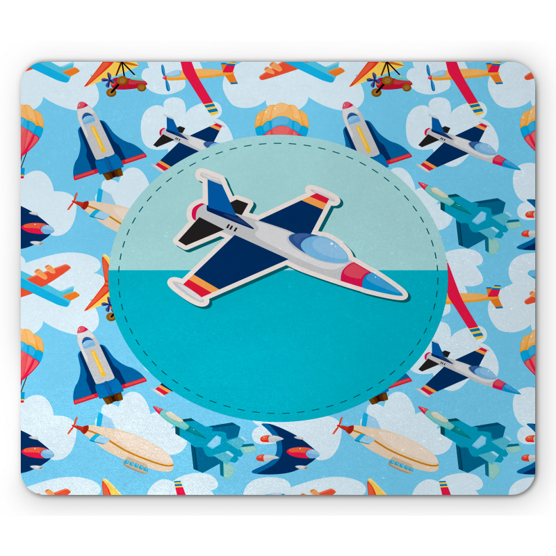 Airplane Composition Mouse Pad