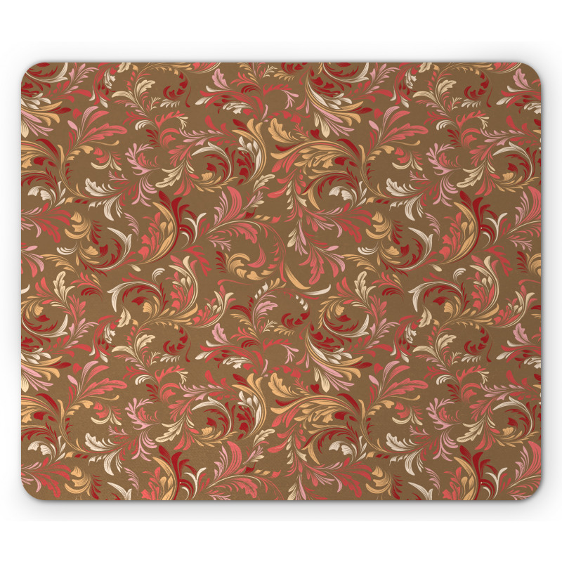 Victorian Classic Leaves Mouse Pad