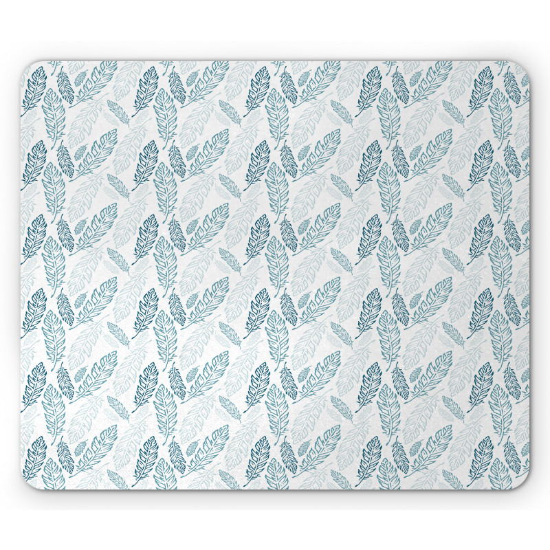 Grunge Feathers Mouse Pad