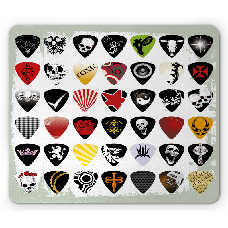 Guitar Picks Set Mouse Pad